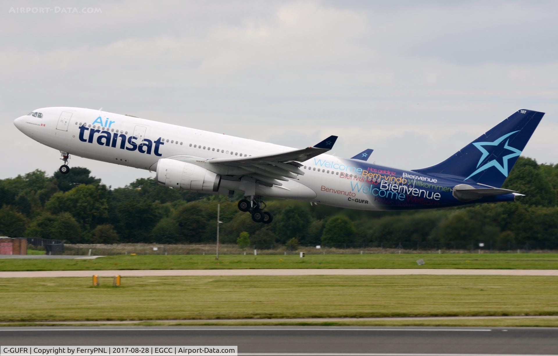 C-GUFR, 1999 Airbus A330-243 C/N 251, Air Transat A332 departing. Once A6-EKR with Emirates.