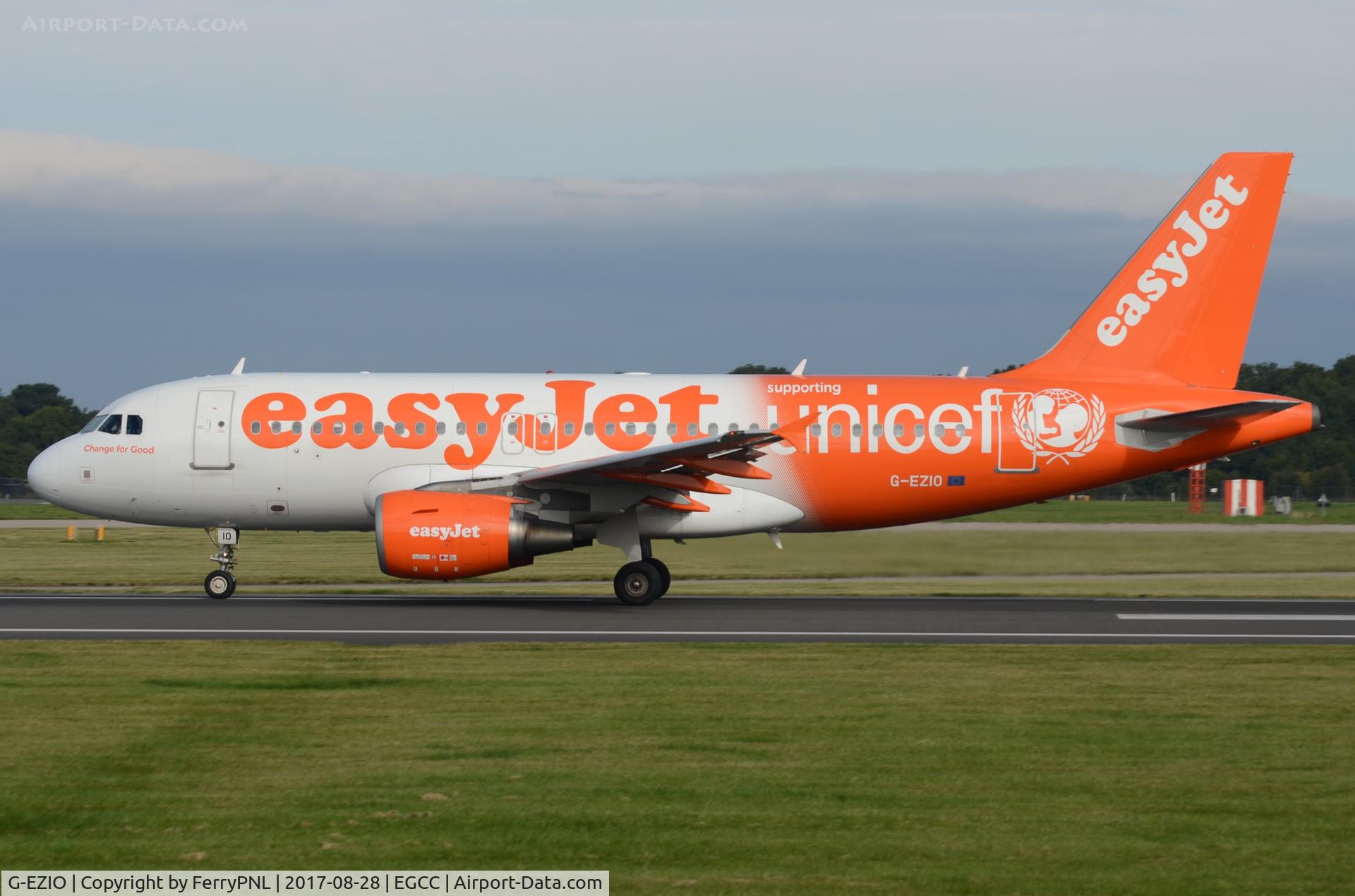 G-EZIO, 2005 Airbus A319-111 C/N 2512, Easyjet logo jet