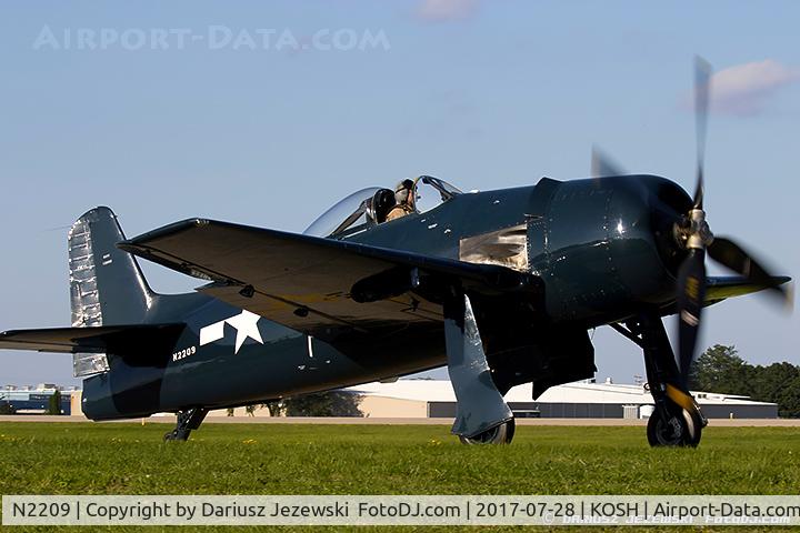 N2209, 1945 Grumman F8F-1B Bearcat C/N 122095, Grumman F8F-1B Bearcat  C/N 122095, N2209