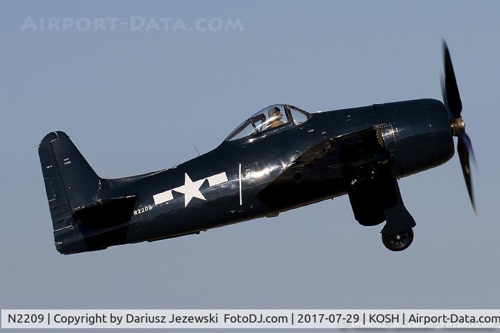 N2209, 1945 Grumman F8F-1B Bearcat C/N 122095, Grumman F8F-1B Bearcat  C/N 122095, N2209