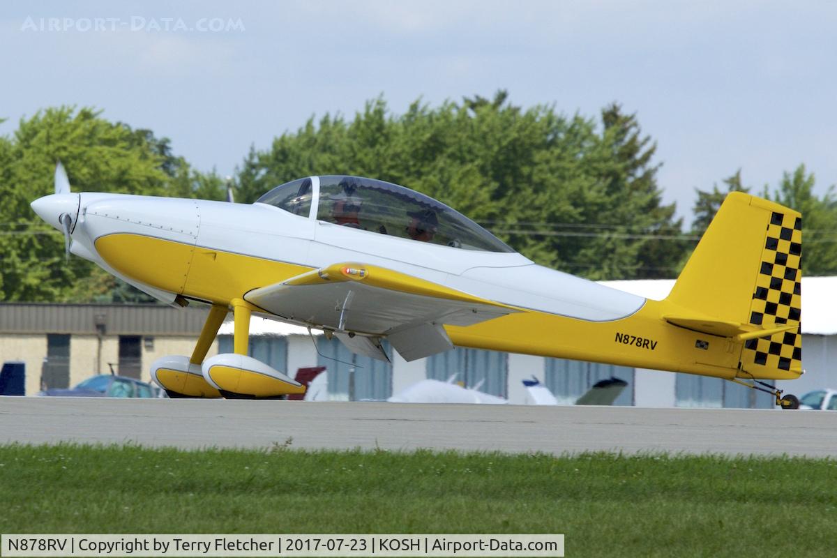 N878RV, 2006 Vans RV-8 C/N 81663, at 2017 EAA AirVenture at Oshkosh