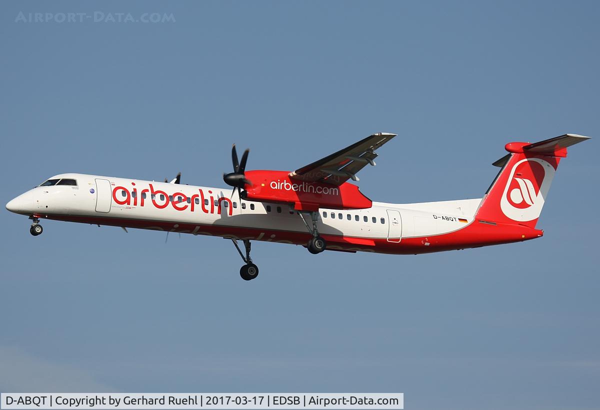 D-ABQT, 2016 De Havilland Canada DHC-8-402Q Dash 8 Dash 8 C/N 4541, Air Berlin (Luftfahrgesellschaft Walter LGM)