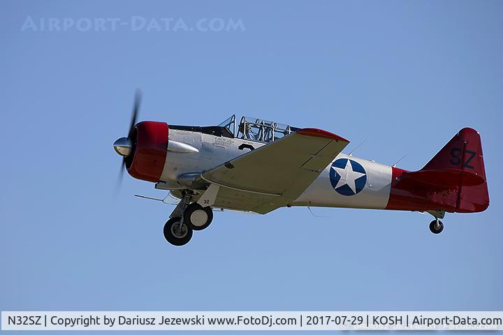 N32SZ, 1959 North American T-6G Texan C/N 168-325, North American T-6D Texan  C/N 49-3221A, N32SZ