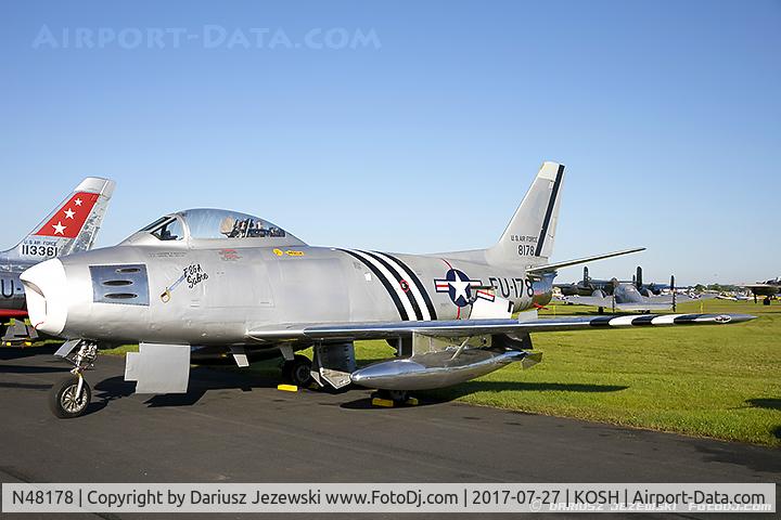 N48178, 1948 North American F-86A Sabre C/N 151-43547, North American F-86A Sabre  C/N 48178, N48178