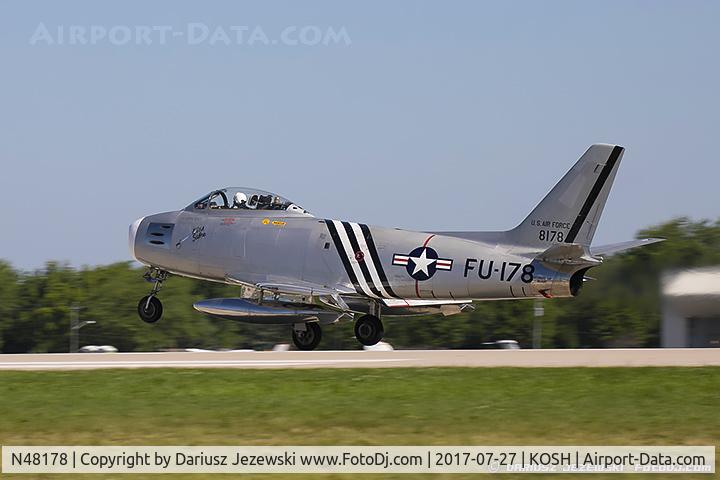 N48178, 1948 North American F-86A Sabre C/N 151-43547, North American F-86A Sabre  C/N 48178, N48178