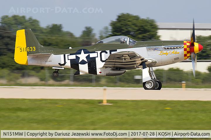 N151MW, 1945 North American P-51D Mustang C/N 124-48386, North American P-51D Mustang 