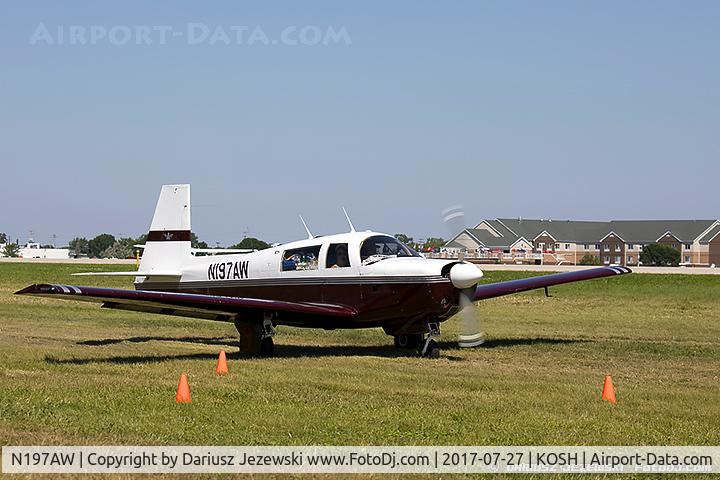 N197AW, 1967 Mooney M20F Executive C/N 670295, Mooney M20F Executive  C/N 670295, N197AW