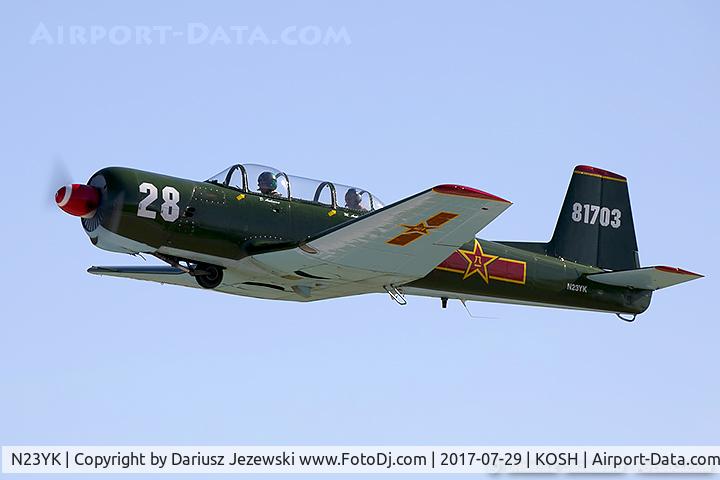 N23YK, 1973 Nanchang CJ-6A C/N 1432028, Nanchang CJ-6A  C/N 1432028, N23YK