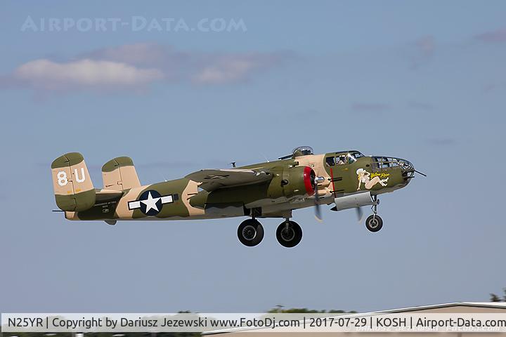 N25YR, 1943 North American TB-25N Mitchell C/N 108-34881, North American TB-25N Mitchell 