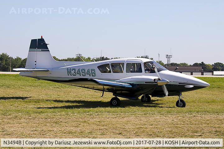 N3494B, 1955 Piper PA-23-250 Aztec C/N 23-282, Piper PA-23 Apache  C/N 23-282 , N3494B