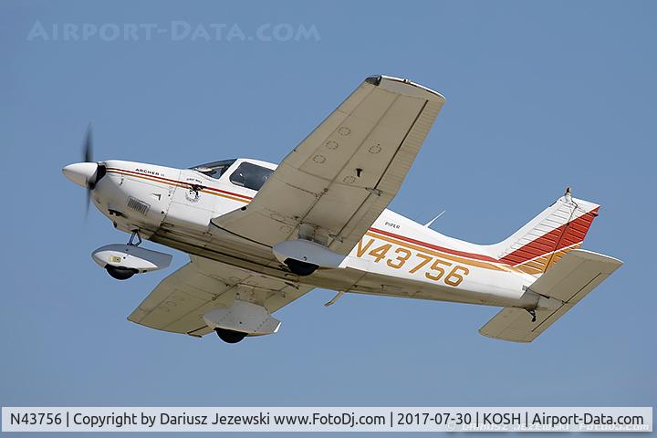 N43756, 1977 Piper PA-28-181 Archer C/N 28-7890011, Piper PA-28-181 Archer  C/N 28-7890011, N43756
