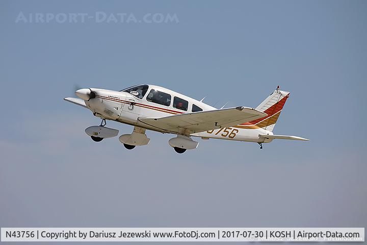 N43756, 1977 Piper PA-28-181 Archer C/N 28-7890011, Piper PA-28-181 Archer  C/N 28-7890011, N43756