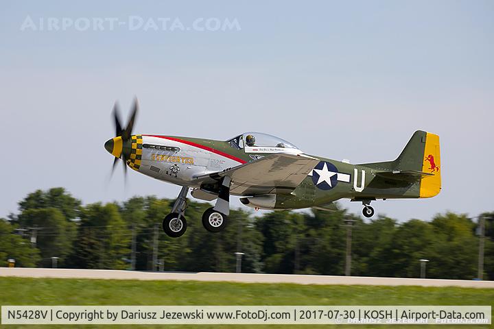 N5428V, 1944 North American P-51D Mustang C/N 122-39723, North American P-51D Mustang 