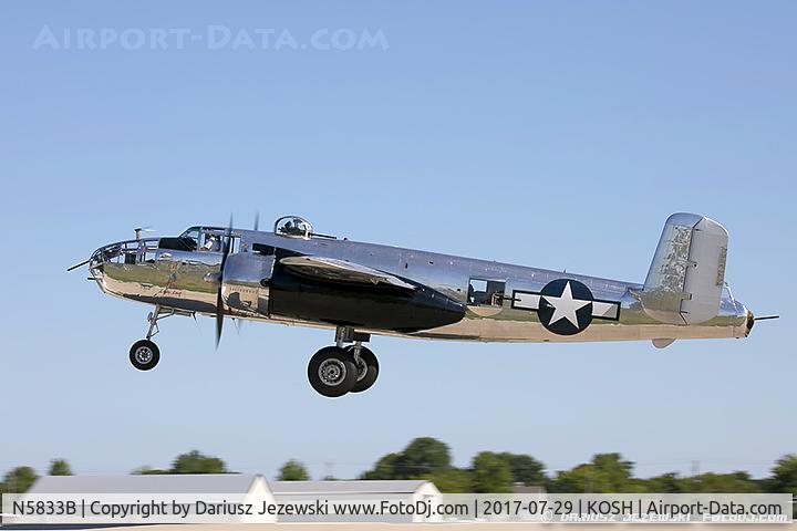 N5833B, 1945 North American B-25J Mitchell Mitchell C/N 108-47735, North American B-25J Mitchell 