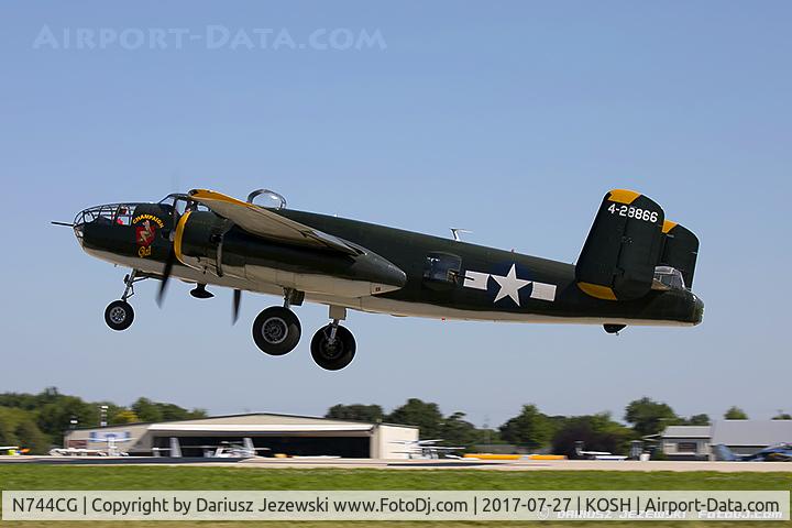 N744CG, 1944 North American B-25N Mitchell C/N 108-32141, North American B-25N Mitchell  C/N 44-28866 , N744CG