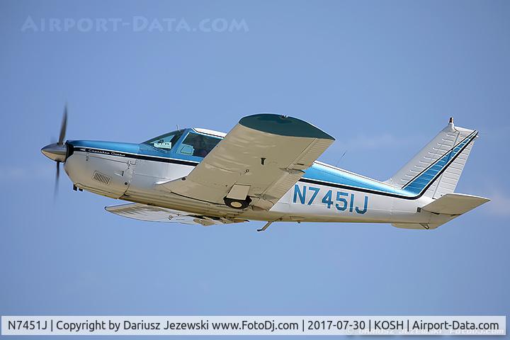 N7451J, 1968 Piper PA-28R-180 Cherokee Arrow C/N 28R-30800, Piper PA-28R-180 Cherokee Arrow  C/N 28R-30800, N7451J