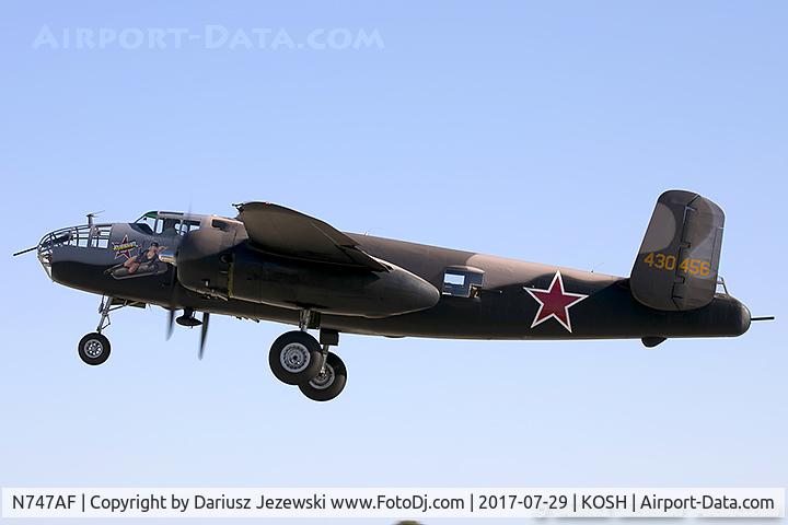 N747AF, 1944 North American B-25J Mitchell Mitchell C/N 108-33731, North American B-25J Mitchell 