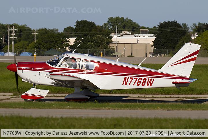 N7768W, 1964 Piper PA-28-180 Cherokee C/N 28-1769, Piper PA-28-180 Cherokee  C/N 28-1769 , N7768W