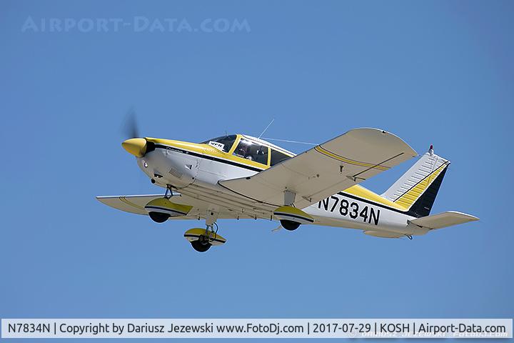 N7834N, 1969 Piper PA-28-180 Cherokee C/N 28-5288, Piper PA-28-180 Cherokee  C/N 28-5288 , N7834N