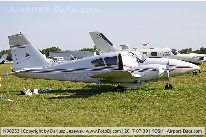 N90253, 1972 Piper PA-23-250 C/N 27-4779, Piper PA-23-250 Apache  C/N 27-4779, N90253