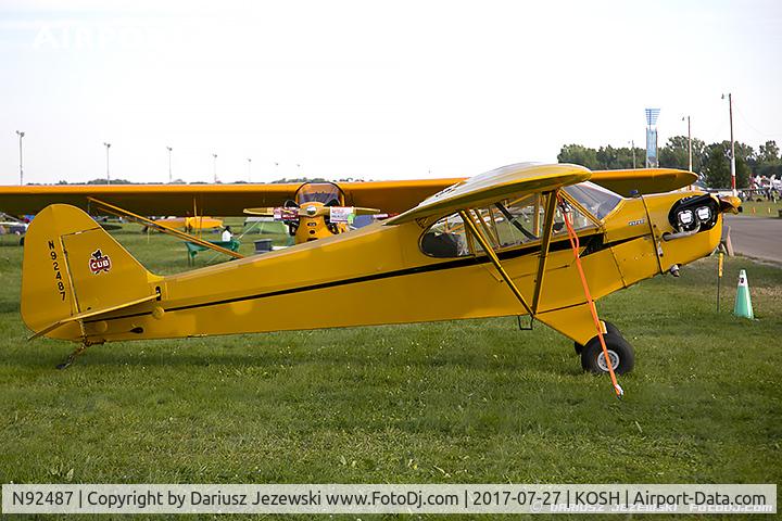 N92487, 1948 Piper J3C-65 Cub Cub C/N 16962, Piper J3C-65 Cub  C/N 16962, N92487