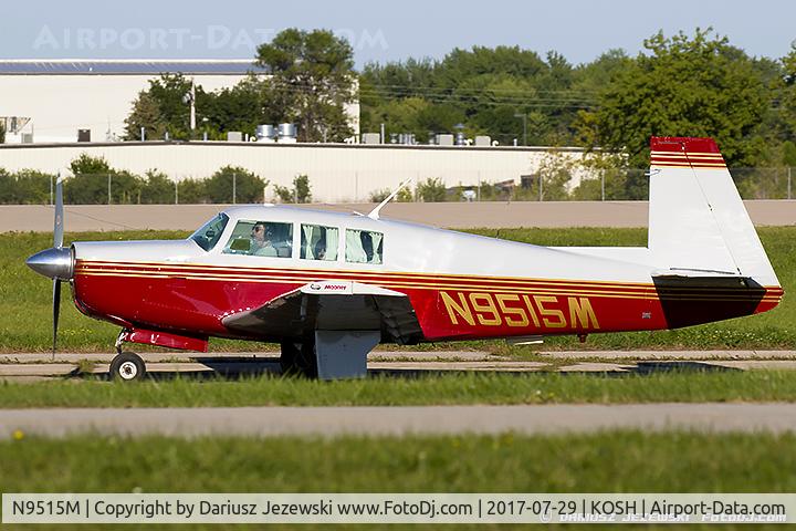 N9515M, 1966 Mooney M20F Executive C/N 670092, Mooney M20F Executive  C/N 670092, N9515M