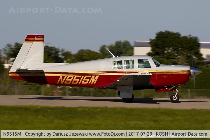 N9515M, 1966 Mooney M20F Executive C/N 670092, Mooney M20F Executive  C/N 670092, N9515M