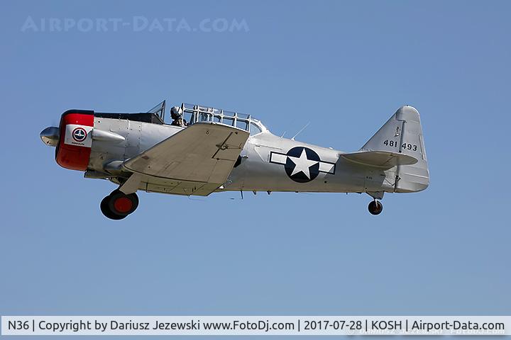 N36, 1944 North American AT-6F Texan C/N 121-42765, North American AT-6D Texan 