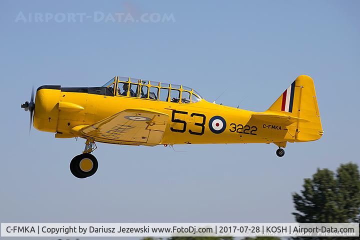 C-FMKA, 1941 Noorduyn AT-16 Harvard II C/N 75-3496, Noorduyn AT-16 Harvard II  C/N 75-3496, C-FMKA