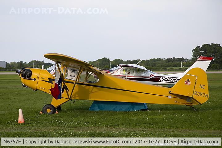 N6357H, 1946 Piper J3C-65 Cub C/N 19536, Piper J3C-65 Cub  C/N 19536, NC6357H