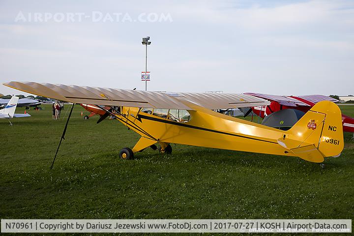 N70961, 1946 Piper J3C-65 Cub Cub C/N 17987, Piper J3C-65 Cub  C/N 17987, NC70961