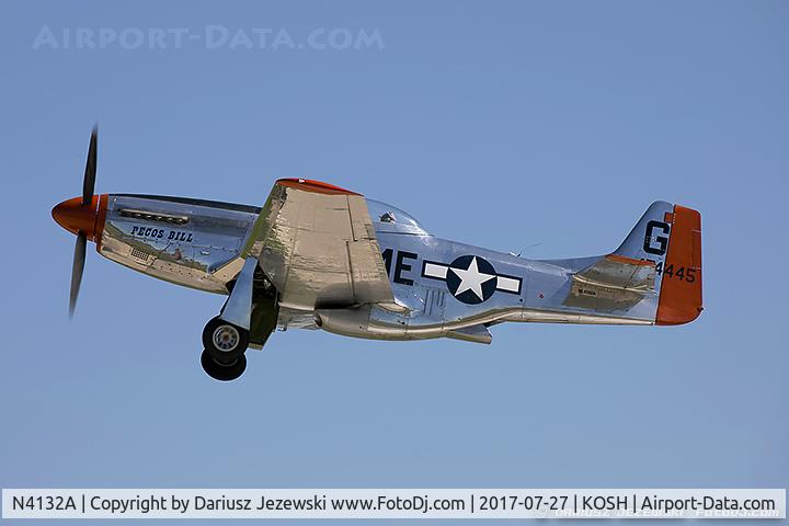 N4132A, 1944 North American P-51D Mustang C/N 122-40985, North American P-51D Mustang 