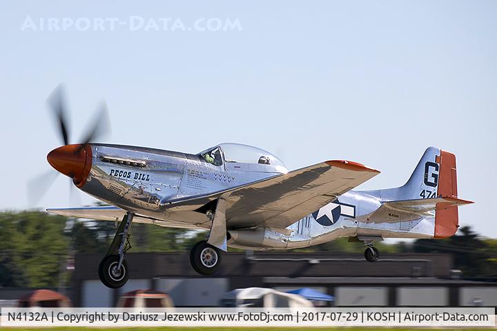 N4132A, 1944 North American P-51D Mustang C/N 122-40985, North American P-51D Mustang 
