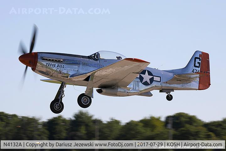 N4132A, 1944 North American P-51D Mustang C/N 122-40985, North American P-51D Mustang 