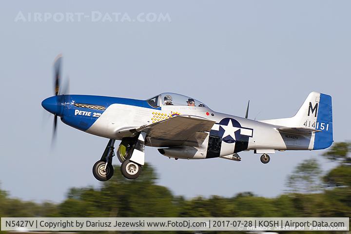 N5427V, 1944 North American F-51D Mustang C/N 44-72942, North American F-51D Mustang 