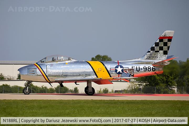 N188RL, 1952 North American F-86F Sabre C/N 191-682, North American F-86F (CWF86-F-30-NA) Sabre 