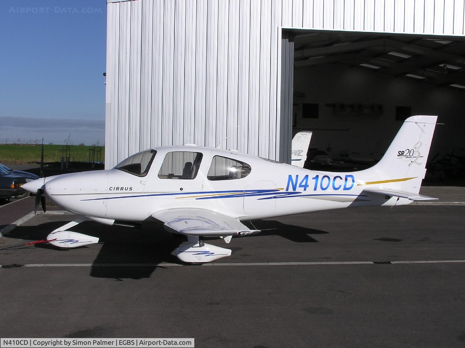 N410CD, 2004 Cirrus SR20 G2 C/N 1458, Cirrus at Turweston