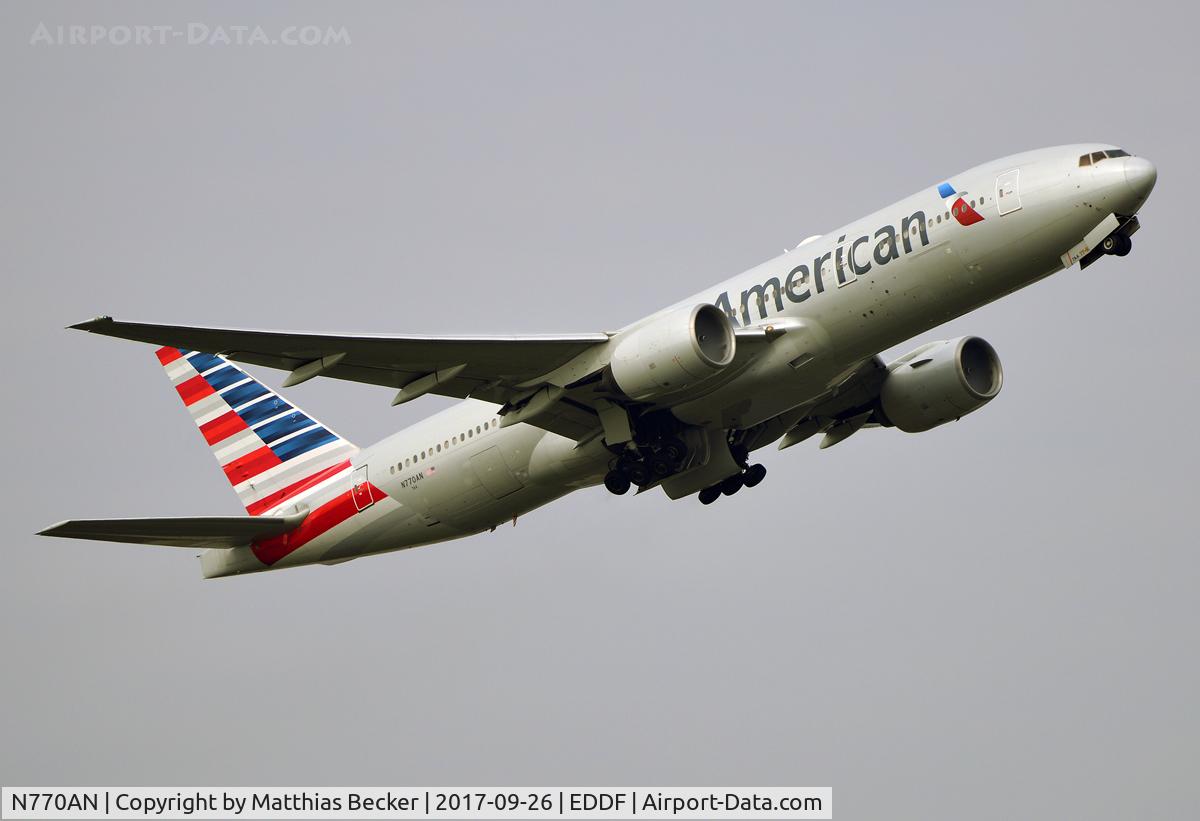 N770AN, 1999 Boeing 777-223 C/N 29578, N770AN