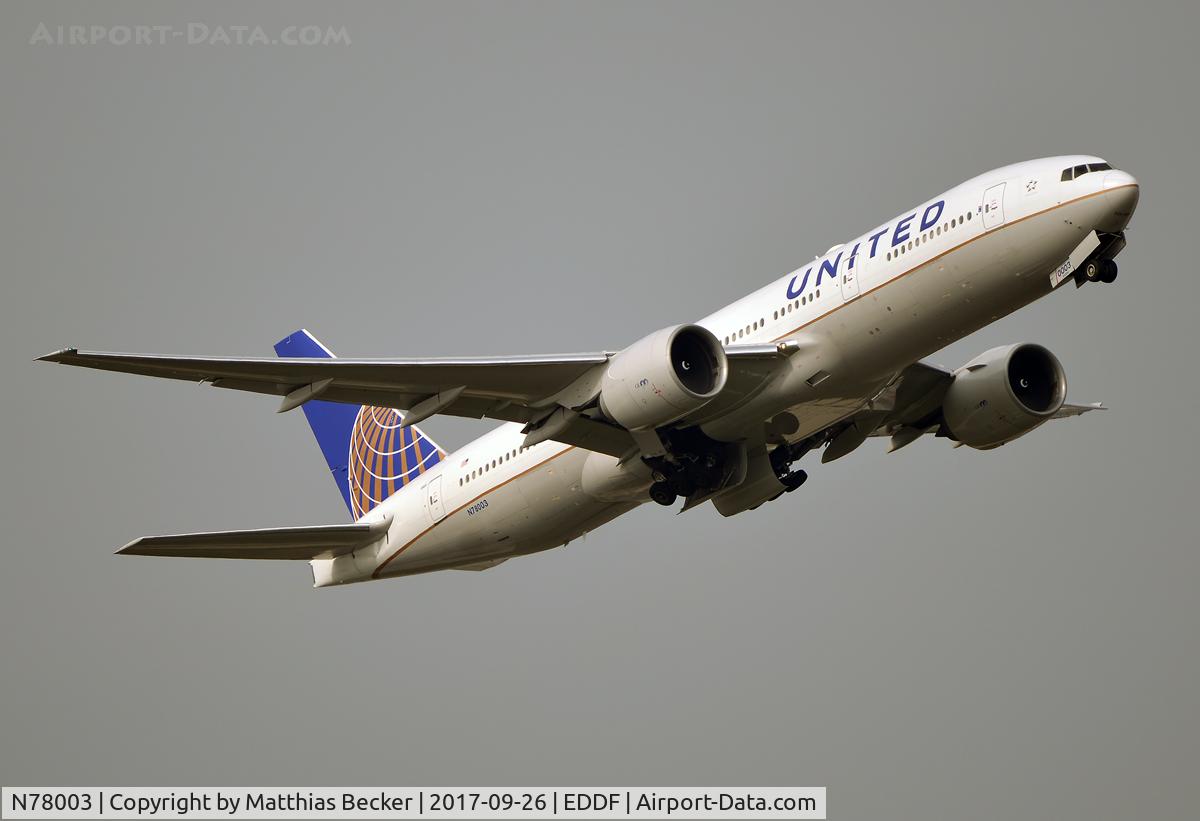 N78003, 1998 Boeing 777-224 C/N 27579, N78003