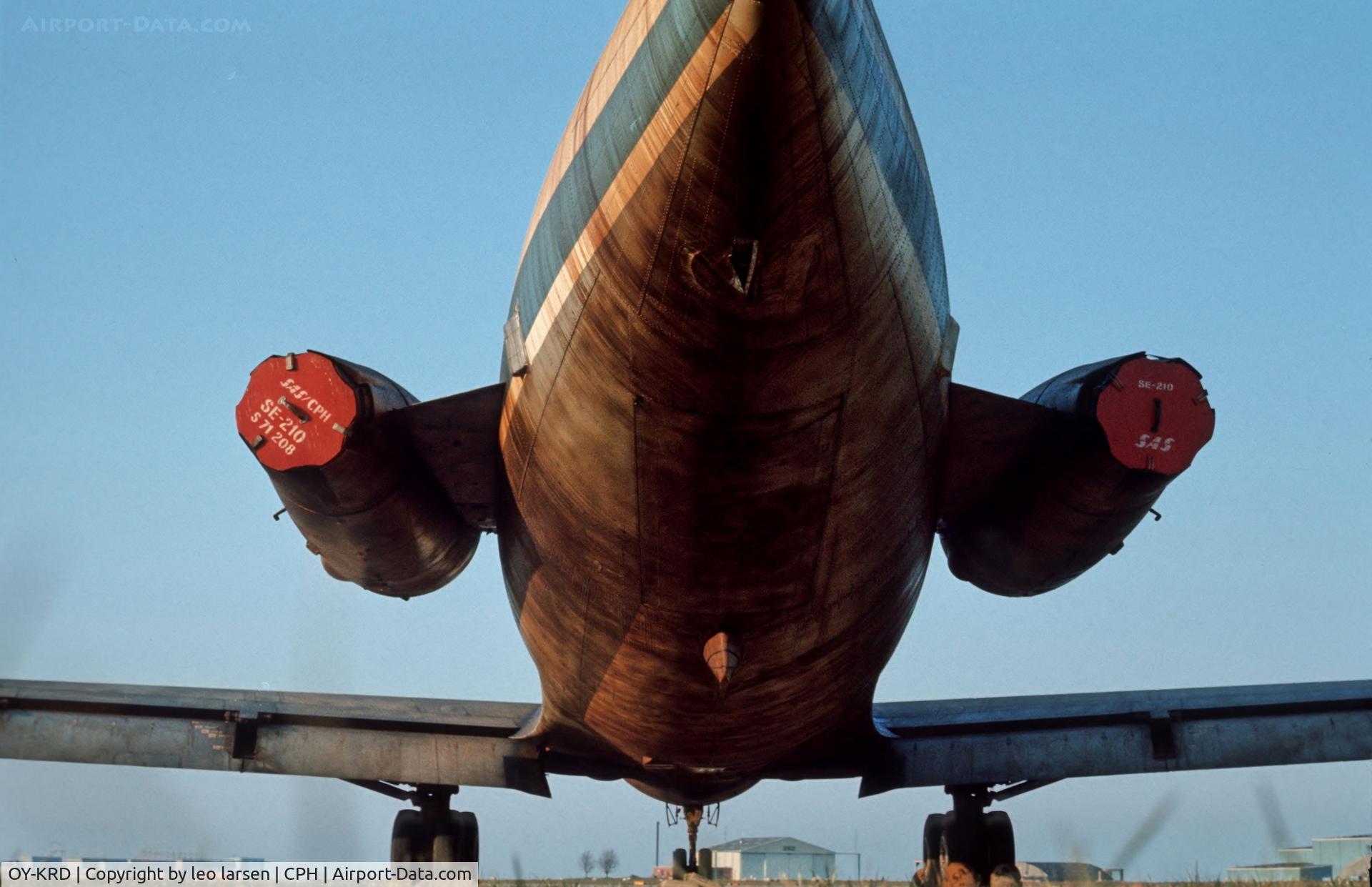 OY-KRD, 1960 Sud Aviation SE-210 Caravelle III C/N 47, Copenhagen 1985