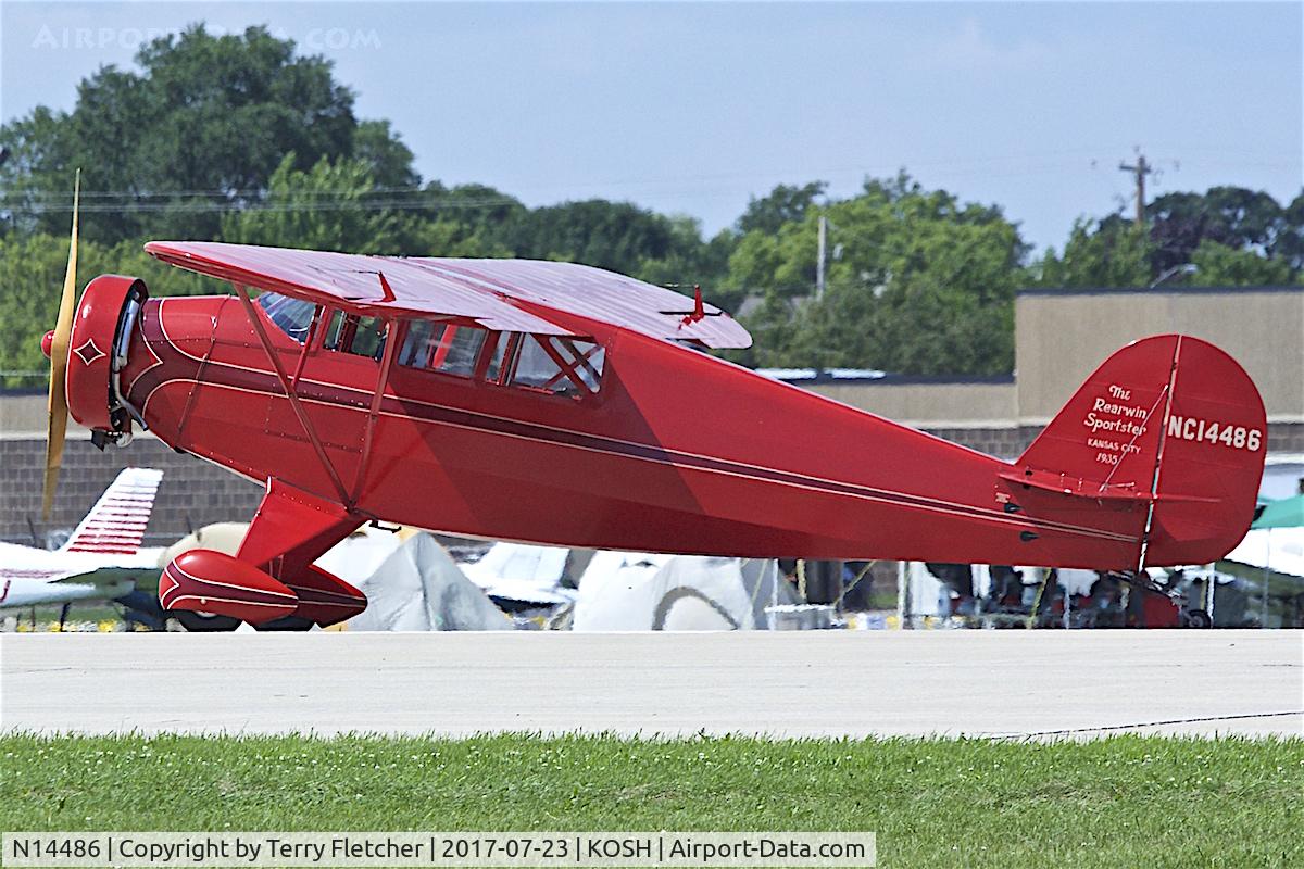 N14486, 1935 Rearwin 7000 C/N 406, At 2017 EAA AirVenture at Oshkosh