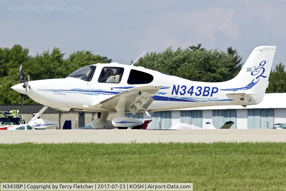 N343BP, 2007 Cirrus SR22 G2 C/N 2340, At 2017 EAA AirVenture at Oshkosh