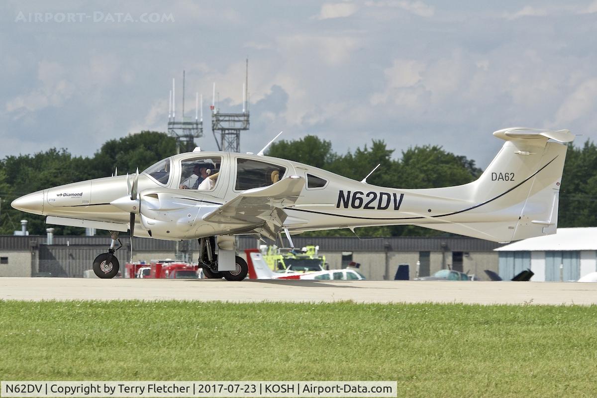 N62DV, 2017 Diamond DA-62 C/N 62.056, At 2017 EAA AirVenture at Oshkosh