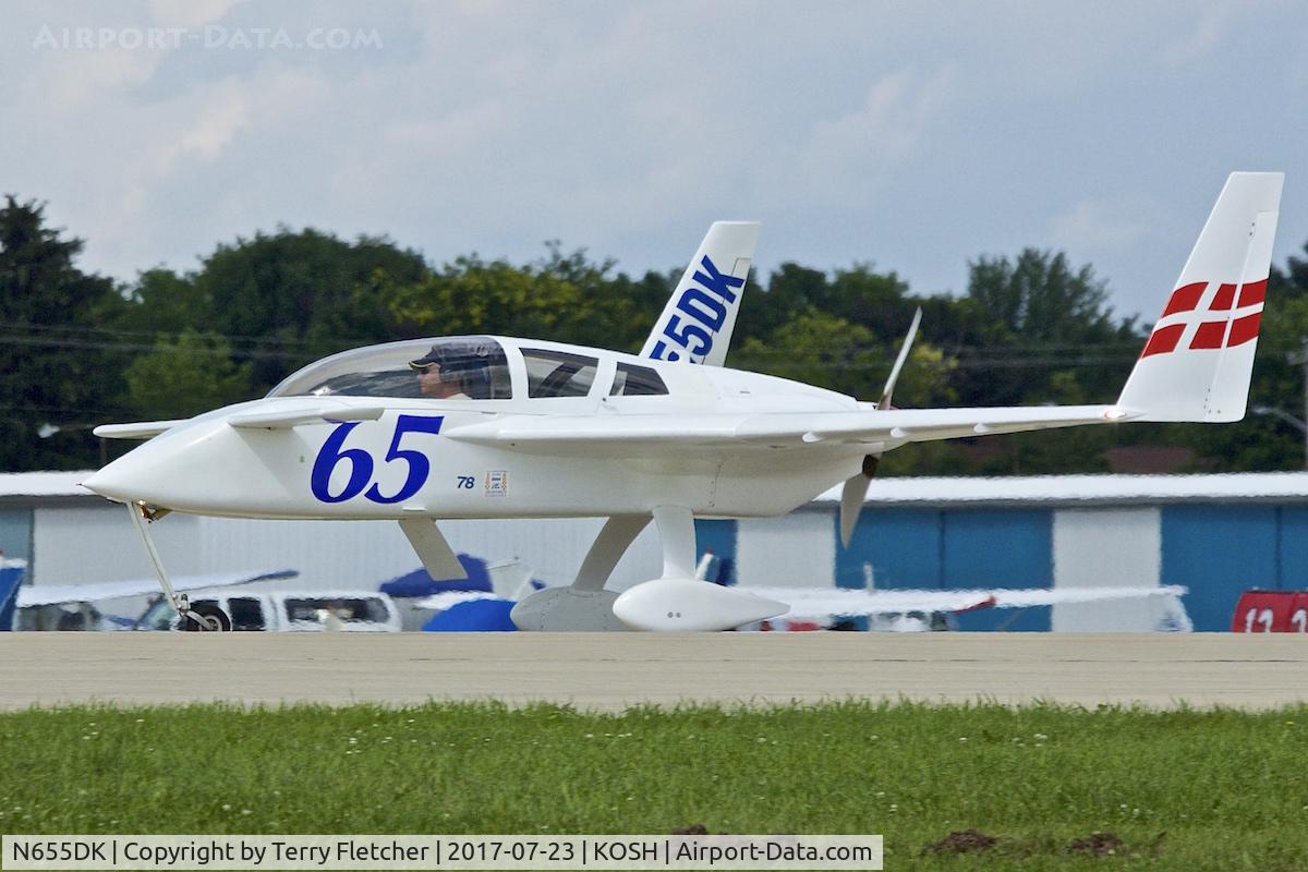 N655DK, 1998 Co-Z Cozy Mark III C/N 377, At 2017 EAA AirVenture at Oshkosh