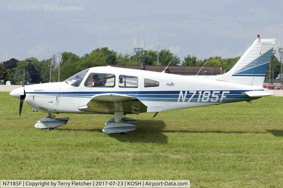 N7185F, 1976 Piper PA-28-181 Archer C/N 28-7790186, At 2017 EAA AirVenture at Oshkosh