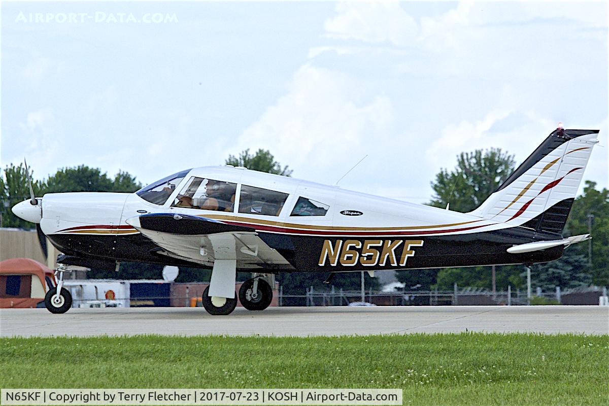 N65KF, 1968 Piper PA-28R-180 Cherokee Arrow C/N 28R-30906, At 2017 EAA AirVenture at Oshkosh