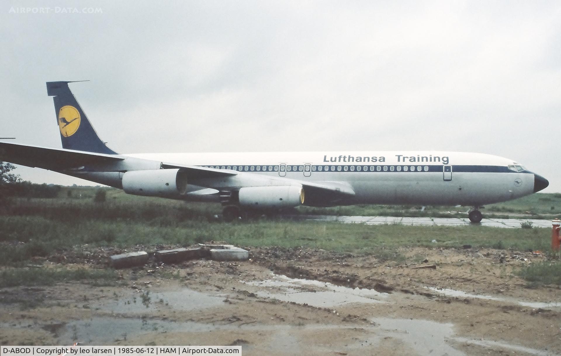 D-ABOD, 1960 Boeing 707-430 C/N 17720, Hamburg 12.6.1985