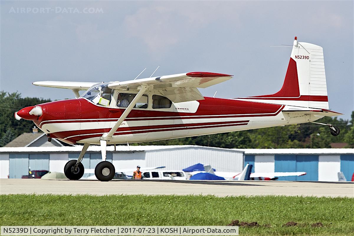 N5239D, 1957 Cessna 180A C/N 50137, At 2017 EAA AirVenture at Oshkosh