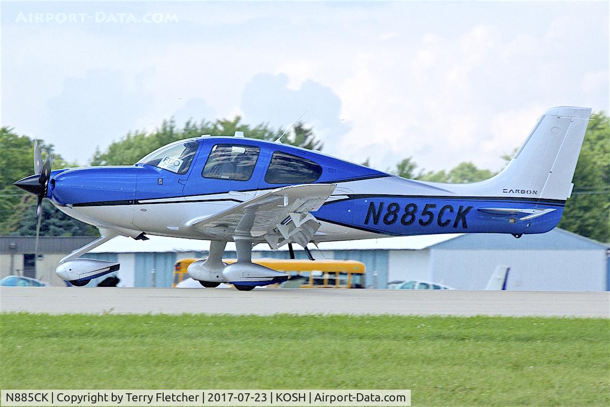 N885CK, 2017 Cirrus SR22T Carbon C/N 1510, At 2017 EAA AirVenture at Oshkosh