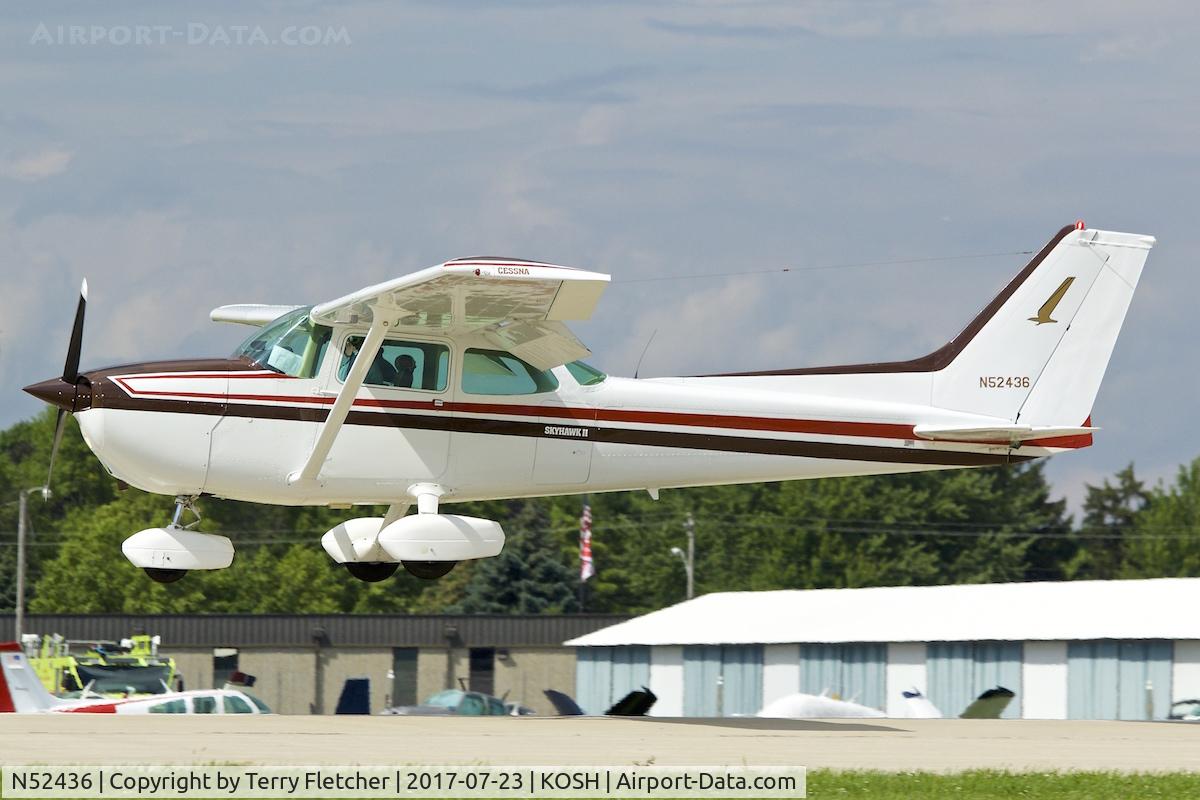 N52436, 1980 Cessna 172P C/N 17274520, At 2017 EAA AirVenture at Oshkosh